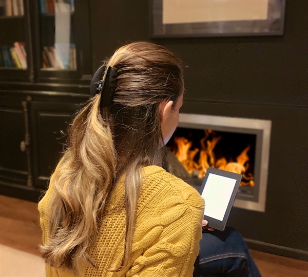 eBookReader Paperwhite 4 - 2018 ebogslæser eBook reader Audible pejs ild hyggeligt